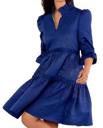 Gretchen Scott Teardrop Dress In Faille In Multi
