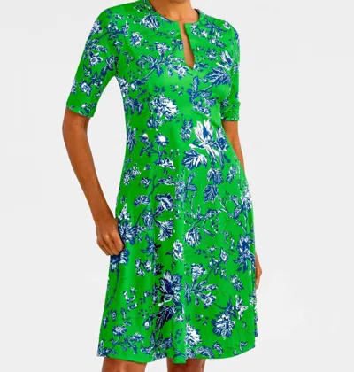Gretchen Scott Twirly Whirly Dress In English Garden In Green