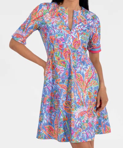 Gretchen Scott Twirly Whirly Dress In Periwinkle In Multi