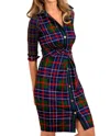 Gretchen Scott Twist & Shout Dress In Balmoral Multi In Multi