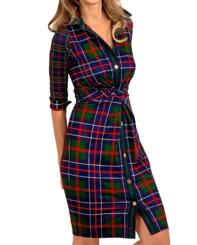 Gretchen Scott Twist & Shout Dress In Balmoral Multi