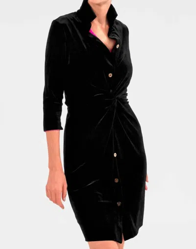 Gretchen Scott Twist & Shout Dress In Black