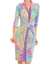 Gretchen Scott Twist And Shout Dress In Grand Bazaar Brights In Blue