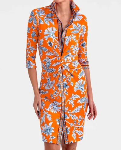 Gretchen Scott Boyfriend Shirt In Orange