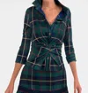 Gretchen Scott Twist & Shout Top - Plaidly Cooper In Green Multi In Green