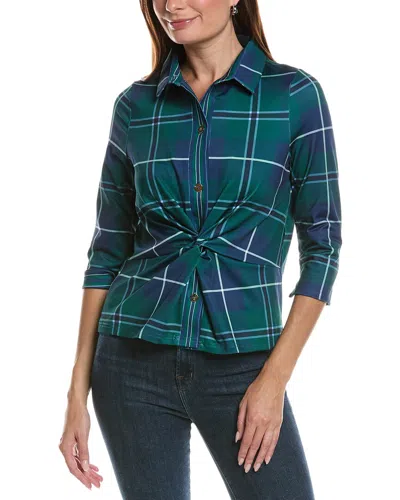 Gretchen Scott Twist Shout Top In Green