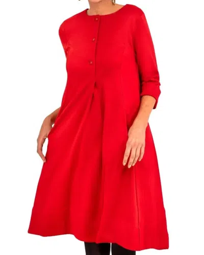 Gretchen Scott Ursula Ponte Dress In Red