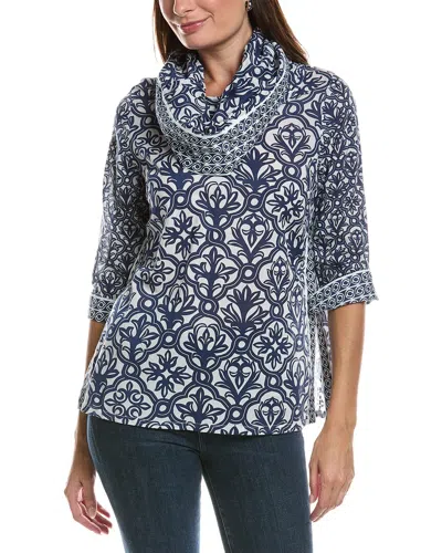 Gretchen Scott Voile Funnel Wall Of Secret Top In Blue