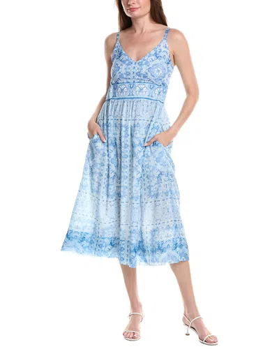 Gretchen Scott Waettau Fiesta Dress In Blue