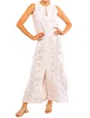 Gretchen Scott Women's A Daisy Of A Dress In White W/ Pink In Multi