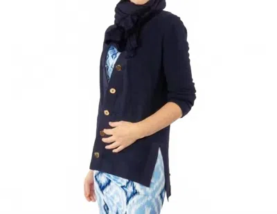 Gretchen Scott Women's Grosgrain Heaven Cardigan In Navy In Blue