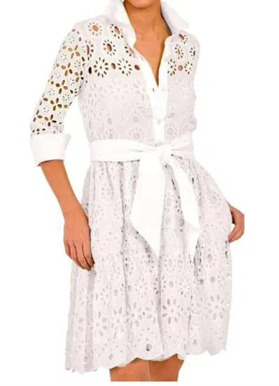 Gretchen Scott Little Bo Peep Midi Dress In White