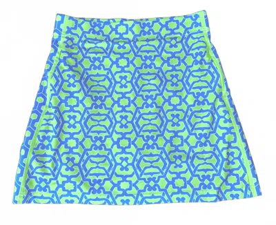 Gretchen Scott Women's Skippy Skort In Blue &green