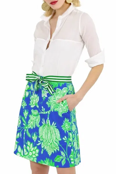 Gretchen Scott Women's Skippy Skort In Blue / Green In Multi