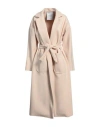 Gretha Milano Woman Coat Beige Size L Polyester