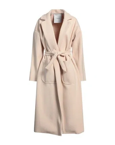 Gretha Milano Woman Coat Beige Size L Polyester