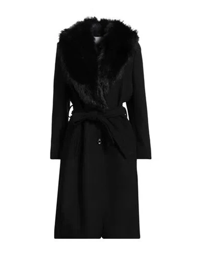 Gretha Milano Woman Coat Black Size Xl Polyester