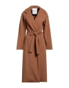 Gretha Milano Woman Coat Camel Size Xl Polyester In Beige