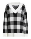 Gretha Milano Woman Sweater White Size Onesize Viloft, Polyester, Wool