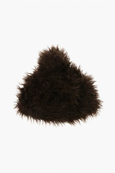 Grevi Eco-fur Beanie With Pom-pom