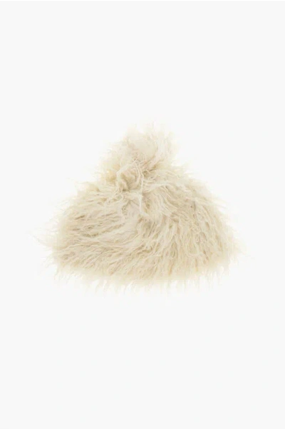Grevi Eco-fur Beanie With Pom-pom