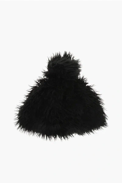 Grevi Eco-fur Beanie With Pom-pom