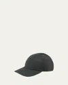 Grevi Men's Solid Cashmere Baseball Cap In Gray Pattern