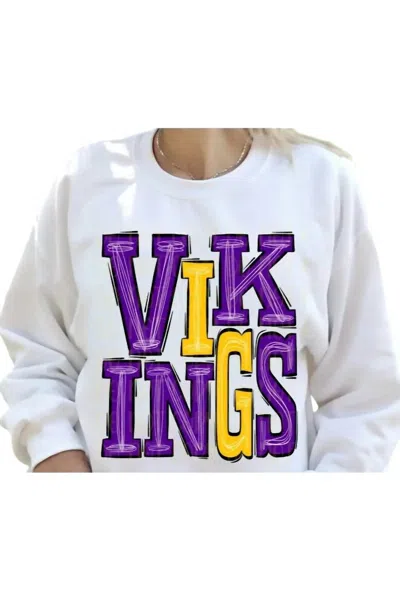 Grey & Co Viking Sweatshirt In White