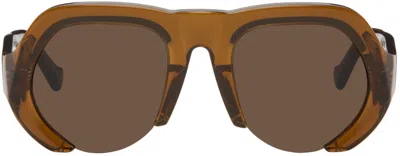 Grey Ant Brown Sphere Sunglasses In Translucent Brown