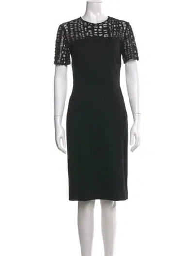 Pre-owned Grey By Jason Wu Crew Neck Knee-length Dress In Black