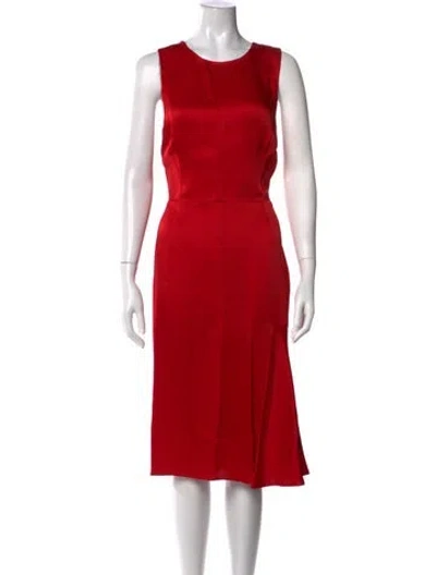 Pre-owned Grey By Jason Wu Crew Neck Knee-length Dress In Red