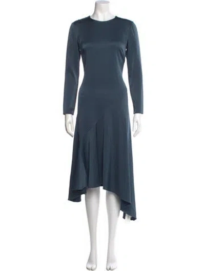 Pre-owned Grey By Jason Wu Crew Neck Long Dress In Blue