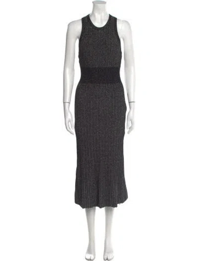 Pre-owned Grey By Jason Wu Crew Neck Long Dress In Multi