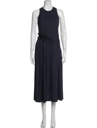 Pre-owned Grey By Jason Wu Crew Neck Midi Length Dress In Blue
