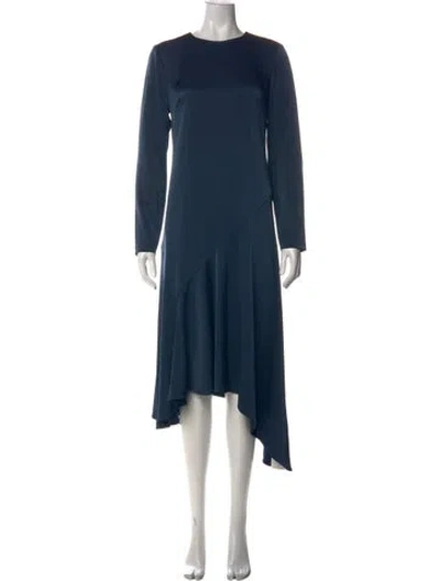 Pre-owned Grey By Jason Wu Crew Neck Midi Length Dress In Green