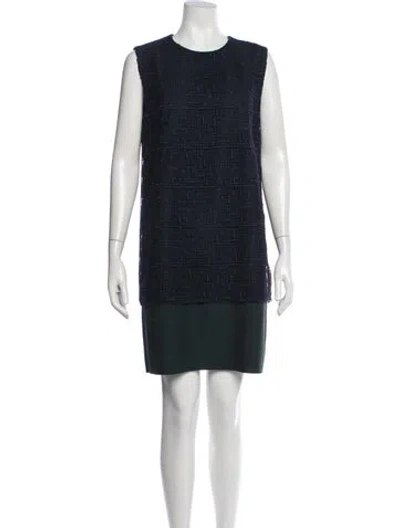 Pre-owned Grey By Jason Wu Crew Neck Mini Dress In Green