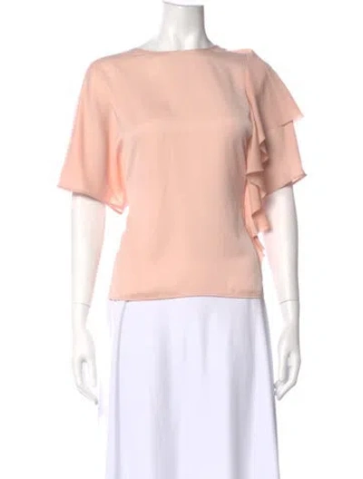 Pre-owned Grey By Jason Wu Crew Neck Short Sleeve Blouse In Pink