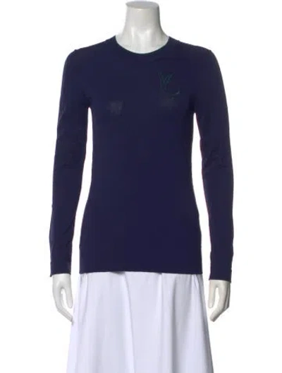 Pre-owned Grey By Jason Wu Graphic Print Crew Neck T-shirt In Blue