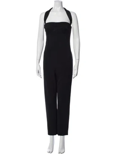 Pre-owned Grey By Jason Wu Halterneck Jumpsuit In Black