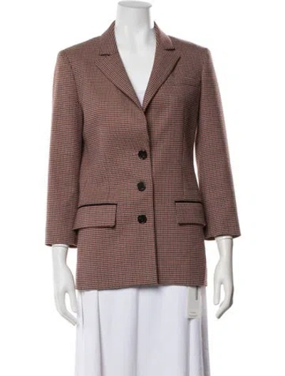 Pre-owned Grey By Jason Wu Houndstooth Print Blazer In Red