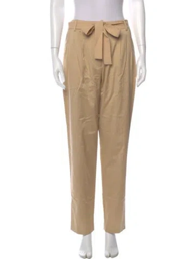Pre-owned Grey By Jason Wu Linen Straight Leg Pants In Neutral
