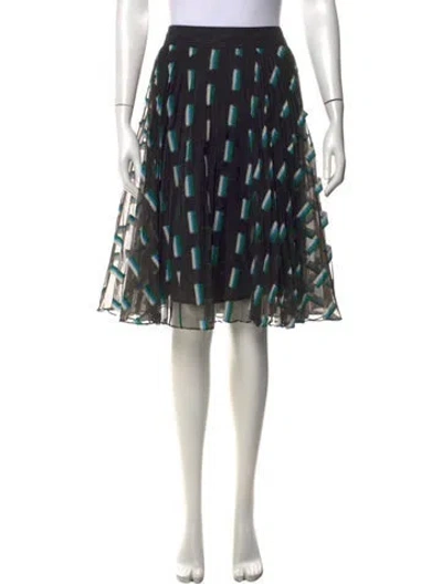 Pre-owned Grey By Jason Wu Printed Midi Length Skirt In Black
