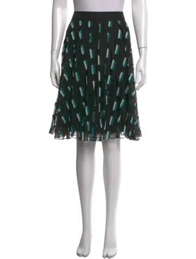 Pre-owned Grey By Jason Wu Printed Mini Skirt In Black