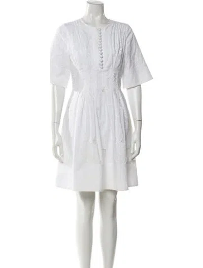 Pre-owned Grey By Jason Wu Scoop Neck Mini Dress In White