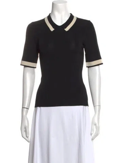 Pre-owned Grey By Jason Wu Short Sleeve Polo In Black
