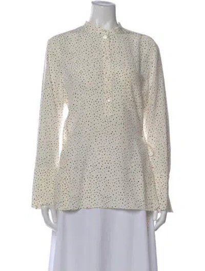 Pre-owned Grey By Jason Wu Silk Crew Neck Top In Neutral