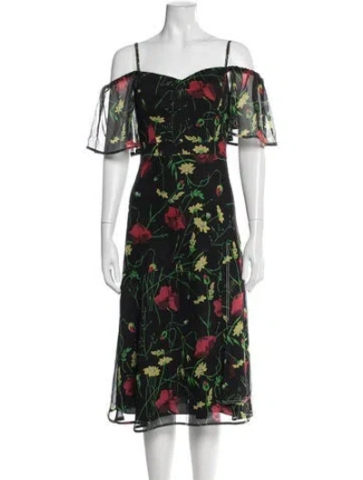 Pre-owned Grey By Jason Wu Silk Knee-length Dress In Black