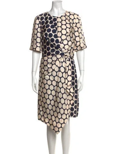 Pre-owned Grey By Jason Wu Silk Midi Length Dress In Blue/neutrals