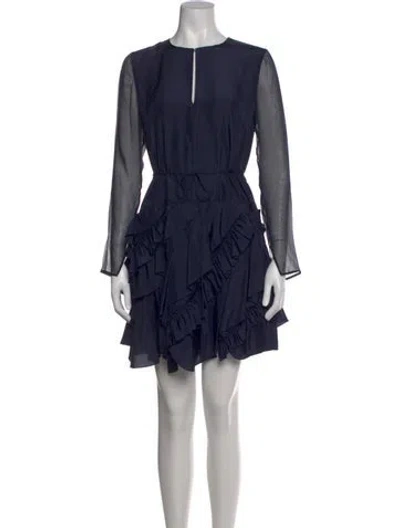 Pre-owned Grey By Jason Wu Silk Mini Dress W/ Tags In Blue
