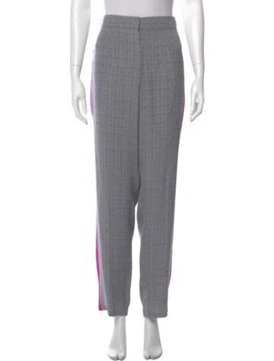 Pre-owned Grey By Jason Wu Silk Straight Leg Pants In Multi